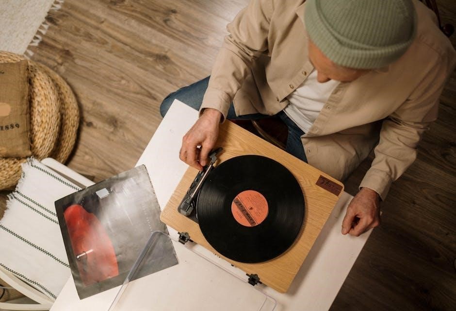 crosley record player instruction manual